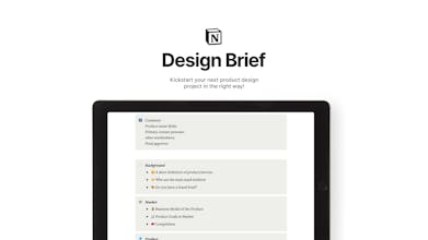Notion Design Brief gallery image