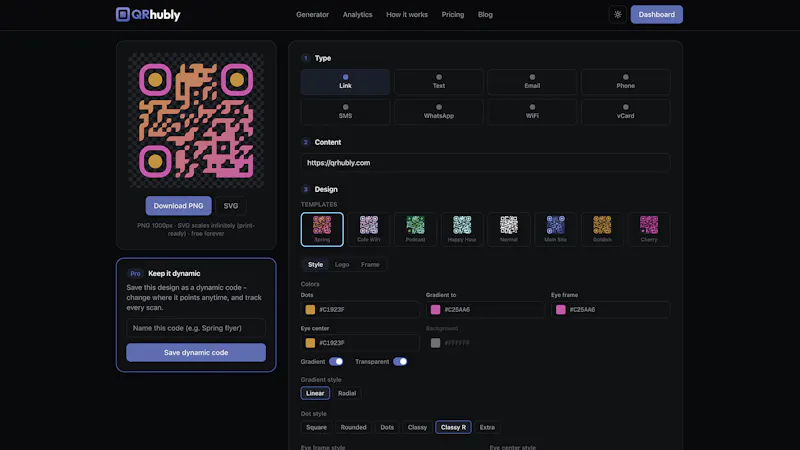QRhubly screenshot 2