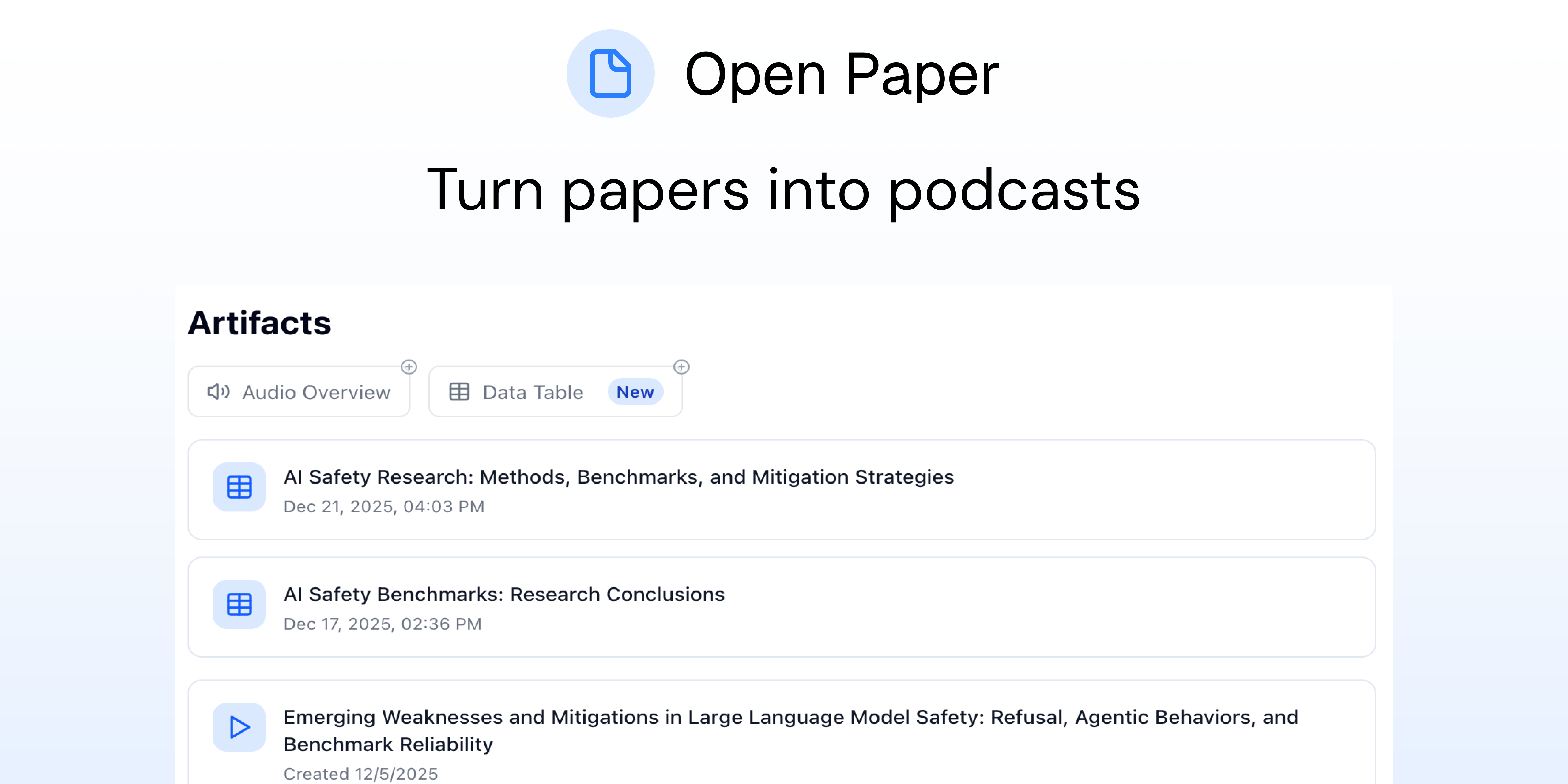 Open Paper gallery image