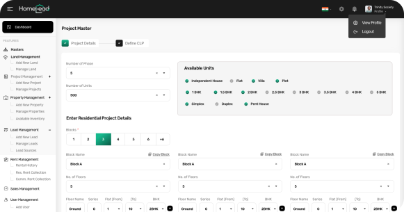 Homelead - Screenshot 2 showing product features and functionality