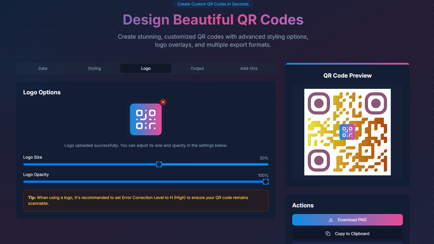 Creatore di codice QR in stile - Crea codici QR meravigliosi e personalizzati con stili avanzati media 2