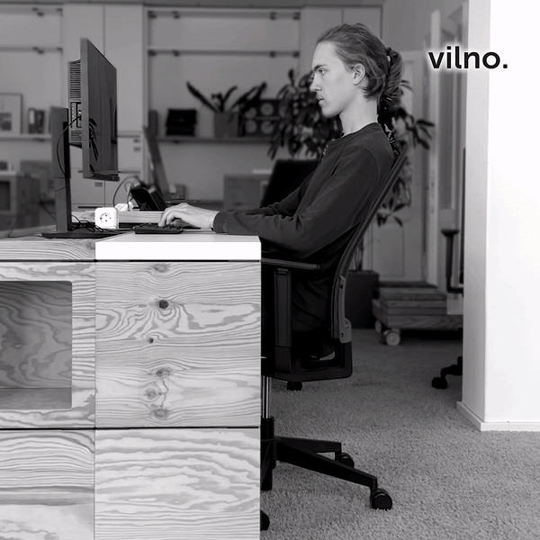 vilno |인체 공학적 사무실 무릎을 꿇고 의자 - 등과 목 통증 완화 |활동적인 앉은 |멍청하지 않습니다 미디어 6