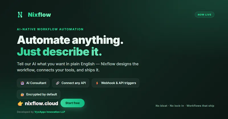 Nixflow screenshot 1