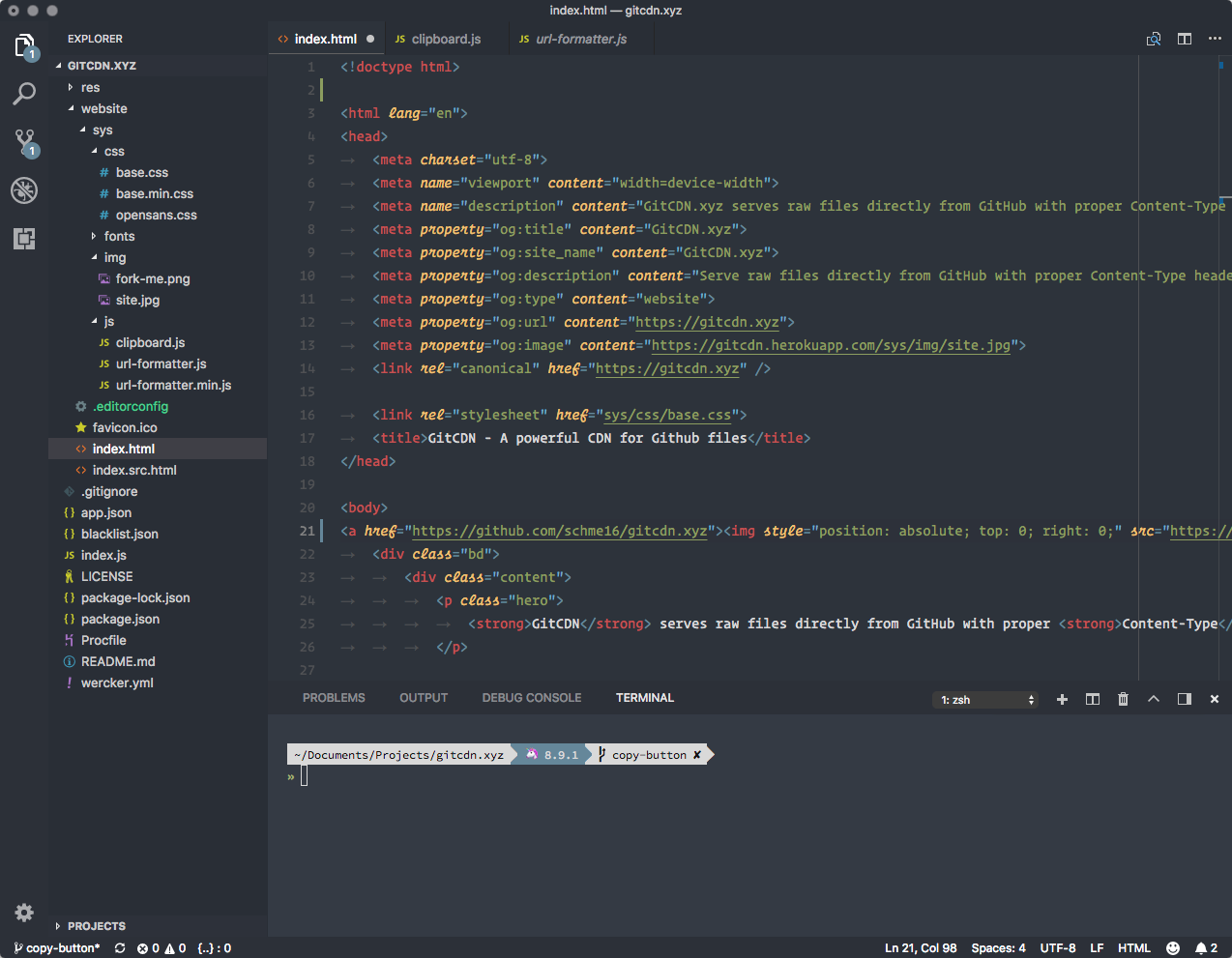 Relaxed Theme for Visual Studio Code gallery image