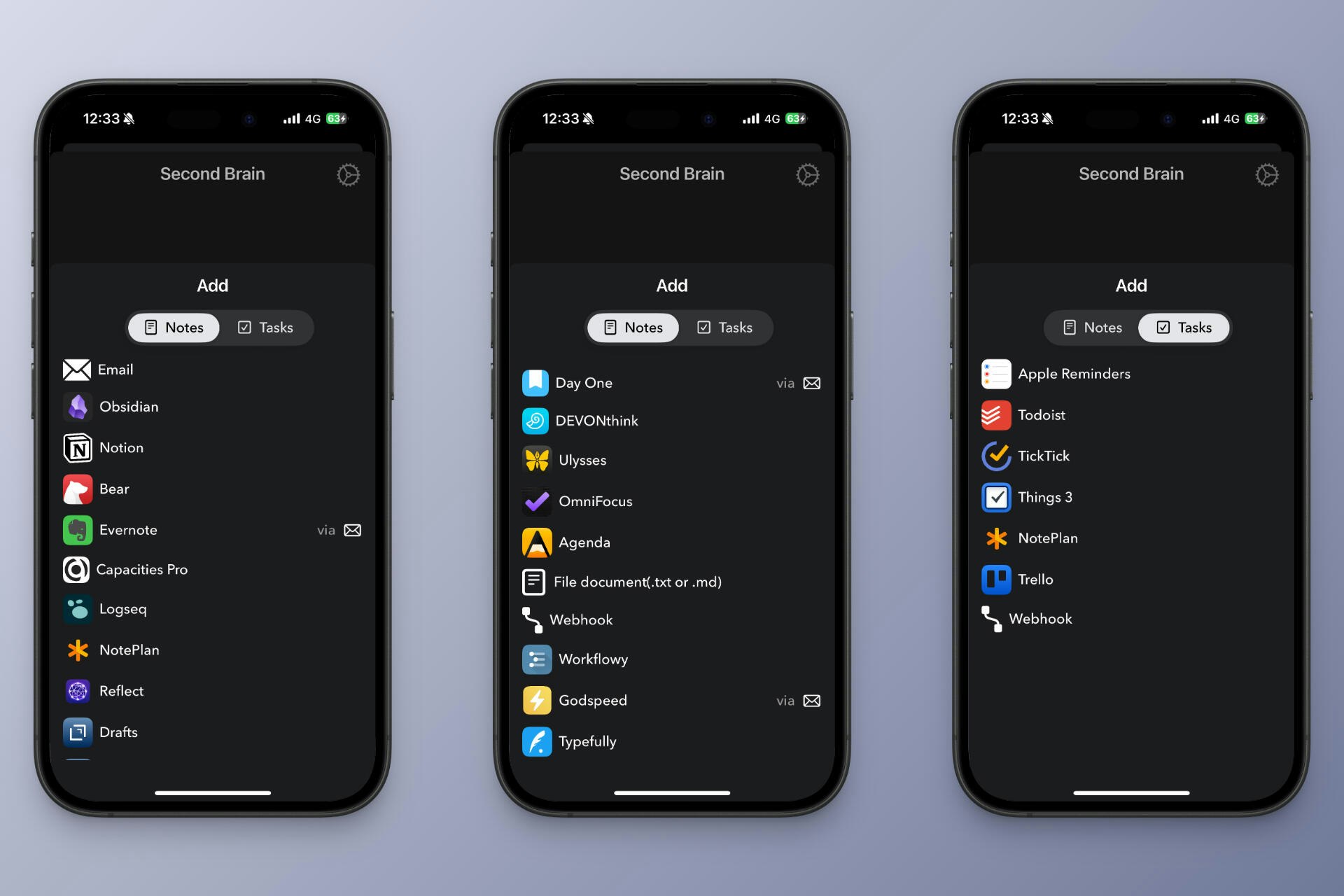 Quick Capture - Supasend - Screenshot 2 showing product features and functionality
