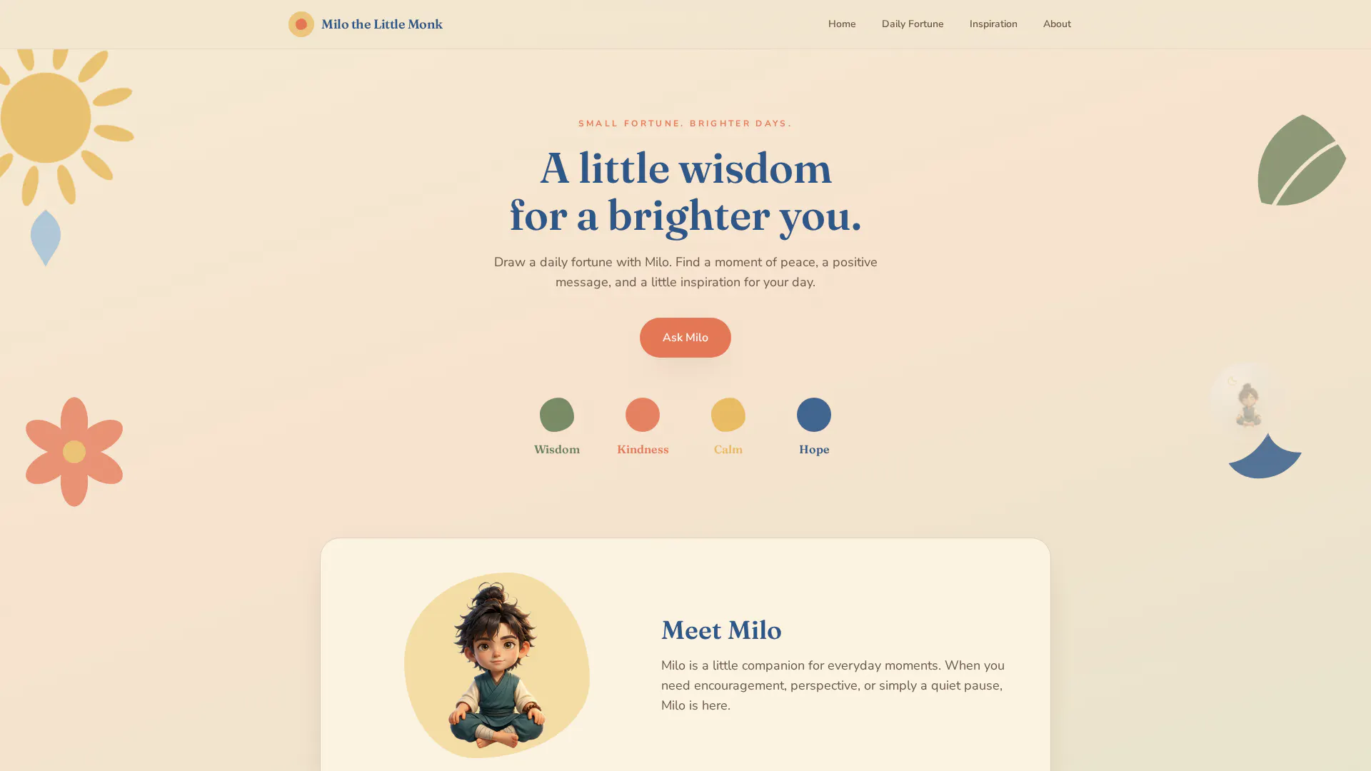Milo the Little Monk gallery image