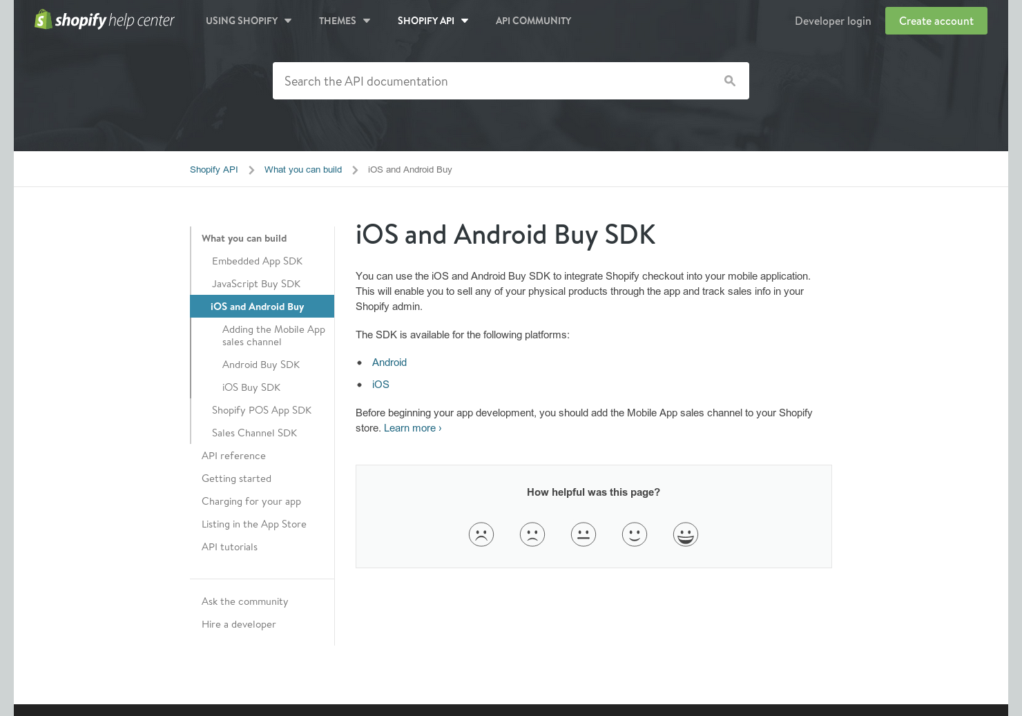 Shopify Mobile Buy SDK