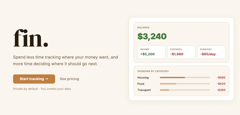 Fin screenshot 1