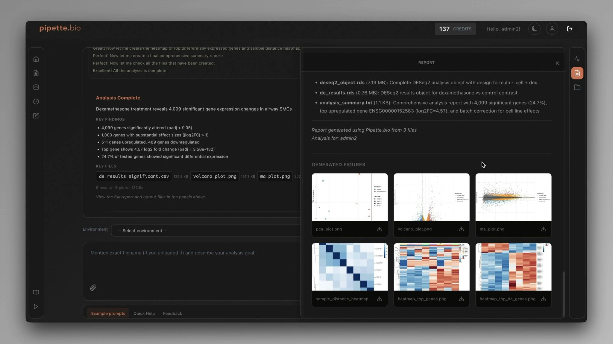 Pipette.bio - Main product screenshot demonstrating key features and user interface