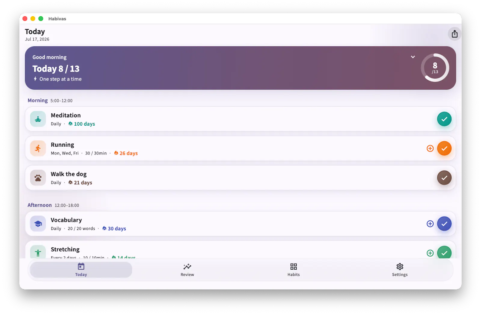 Habivas screenshot 1