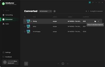 NoteBurner iTunes Audio Converter gallery image