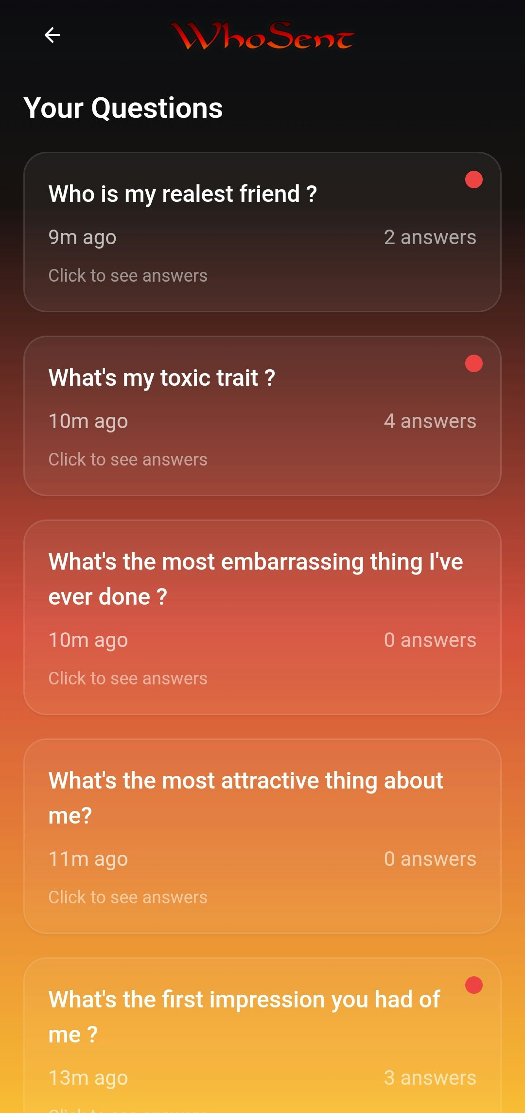 WhoSent screenshot 5