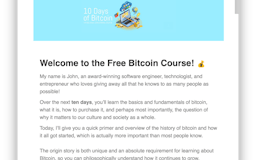 10 Days of Bitcoin 💰 👉🏼 ✉️ media 1