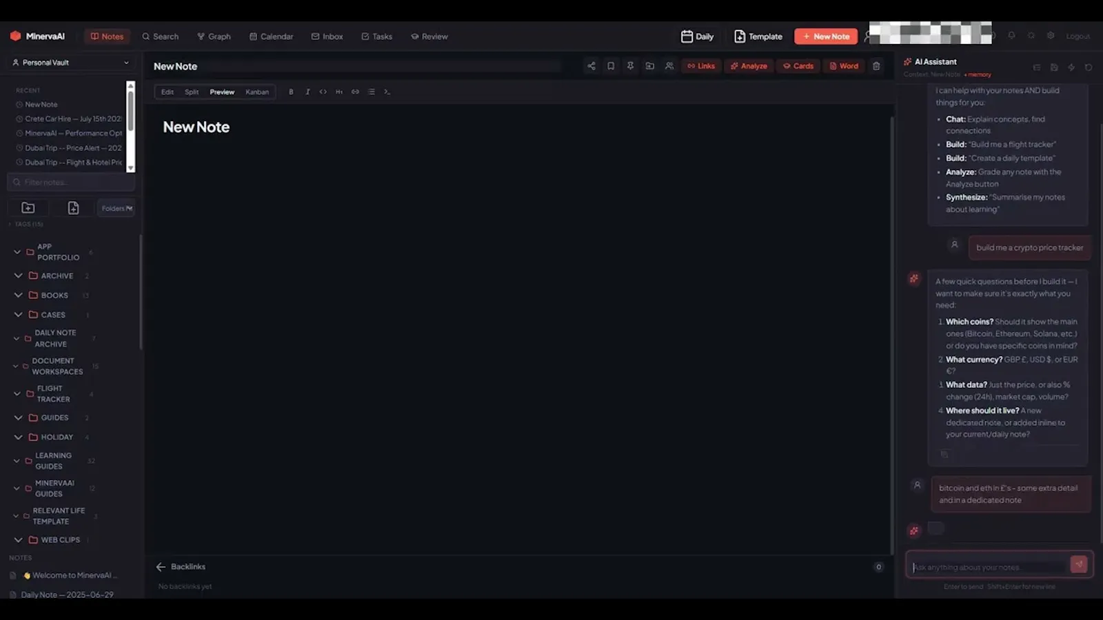 MinervaAI screenshot 1 (video preview)