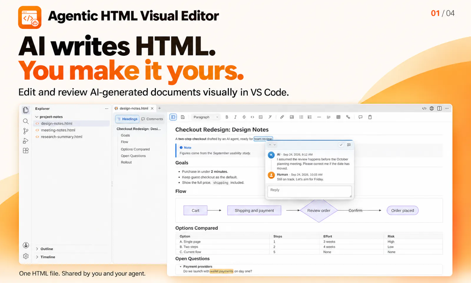 Agentic HTML Visual Editor screenshot 1