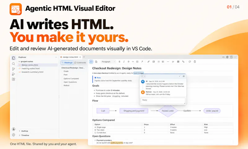 Agentic HTML Visual Editor screenshot 1