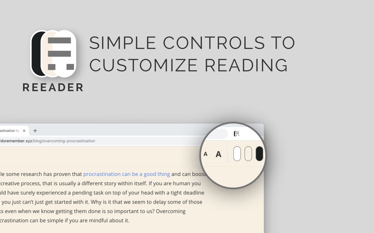 Reeader - Minimal reader for Chrome gallery image
