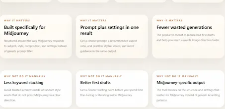 Midjourney Prompt Optimizer gallery image