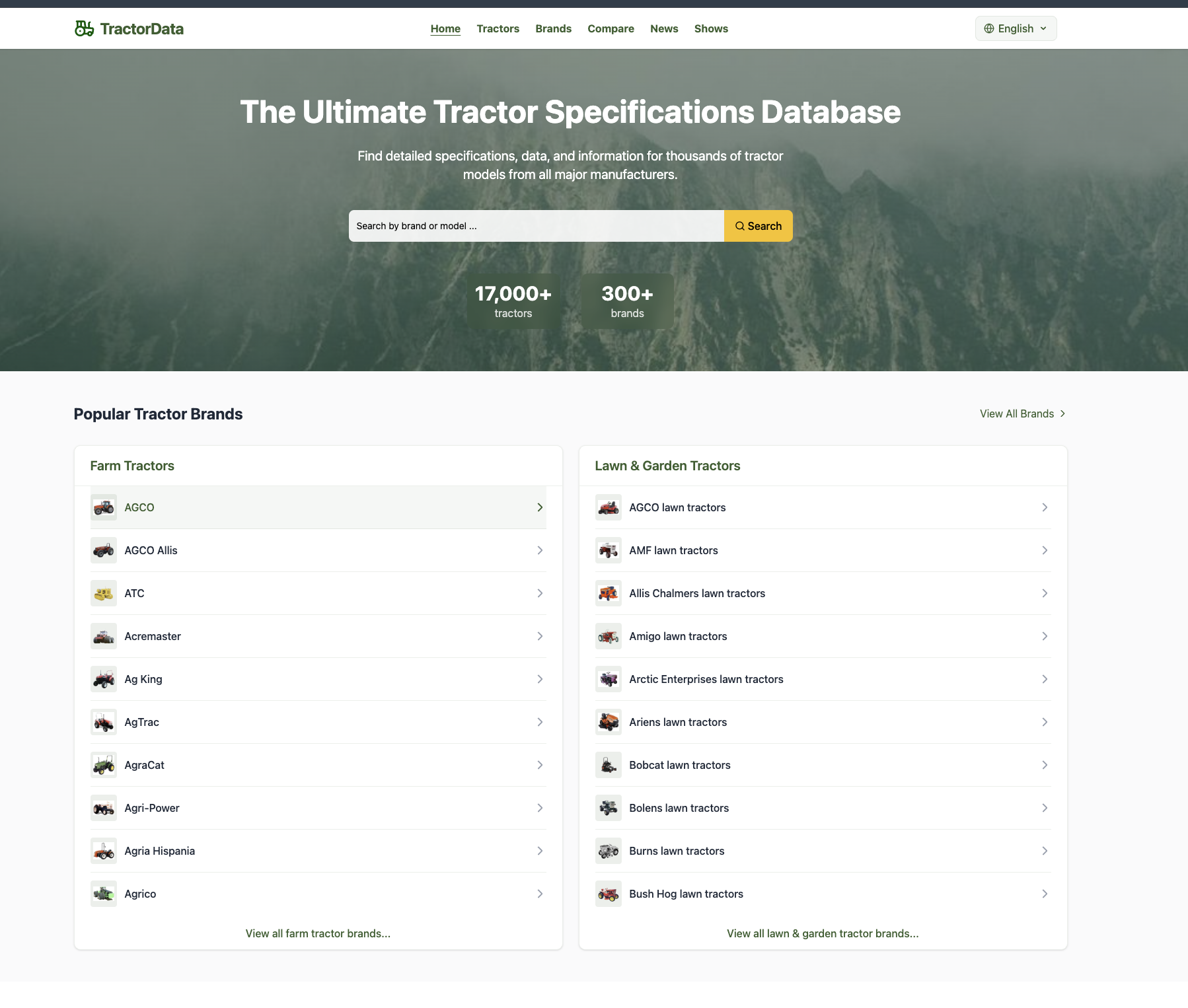 Tractor Data gallery image