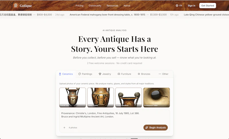Gotique AI for Antiques screenshot 2