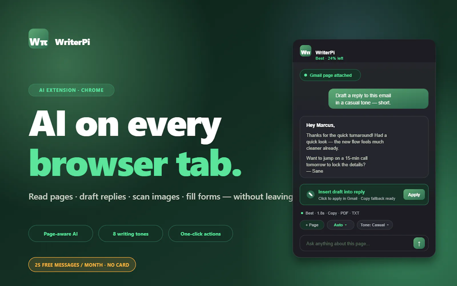 WriterPi screenshot 2