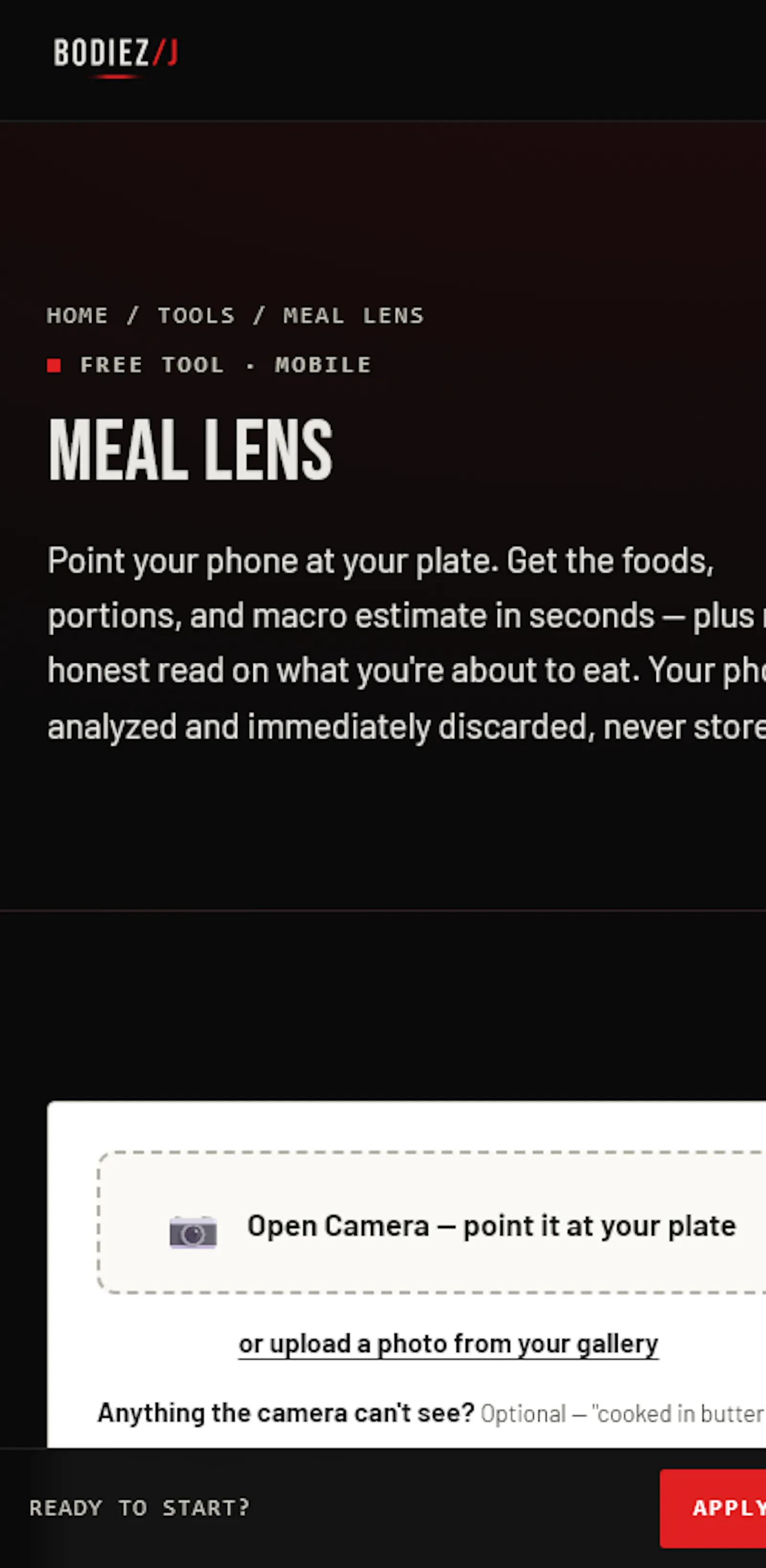 Meal Lens by BodieZ screenshot 7
