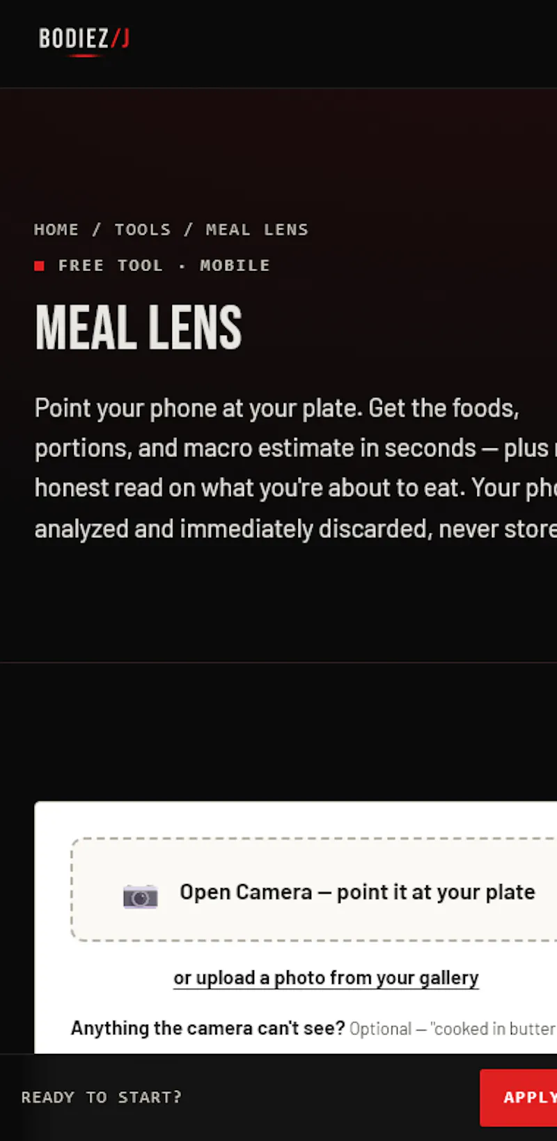 Meal Lens by BodieZ screenshot 7