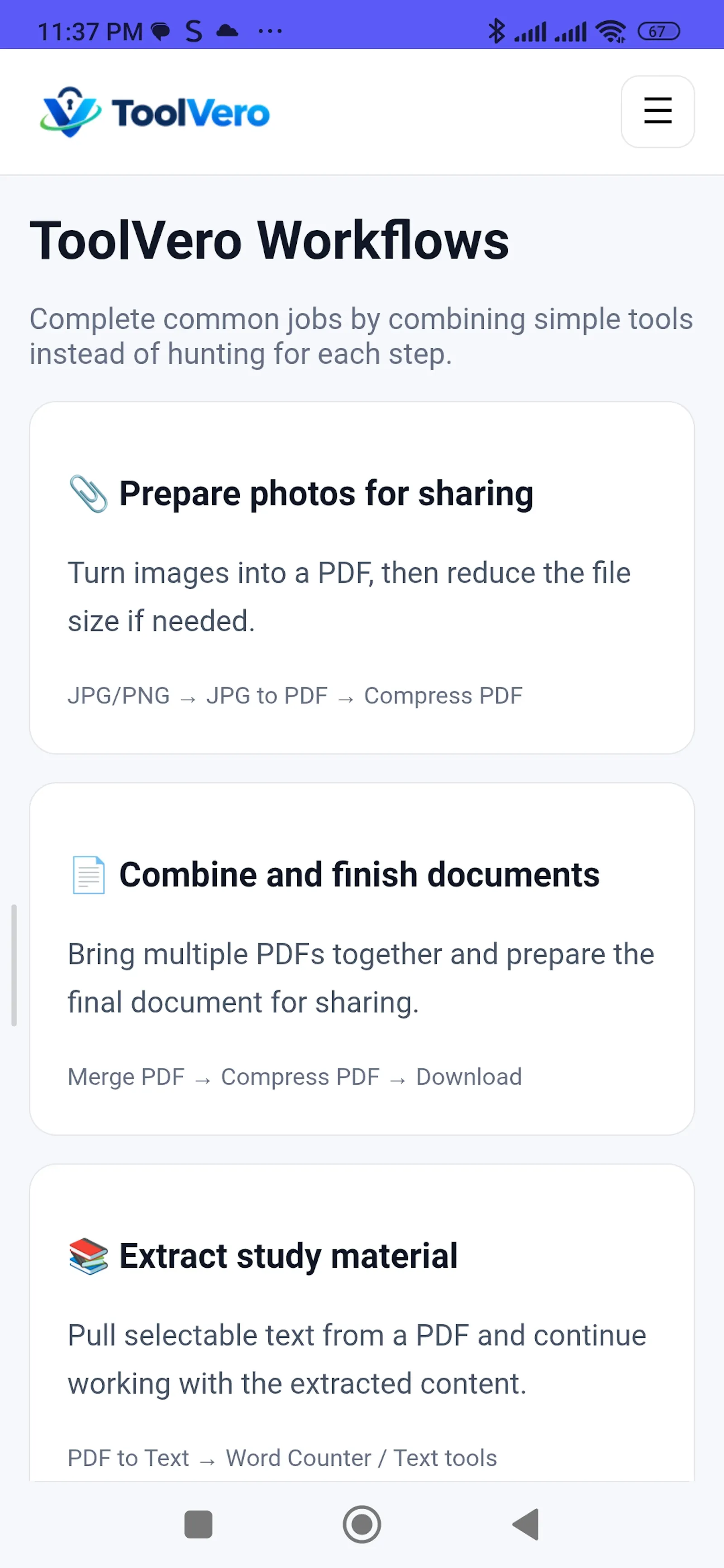 ToolVero screenshot 2