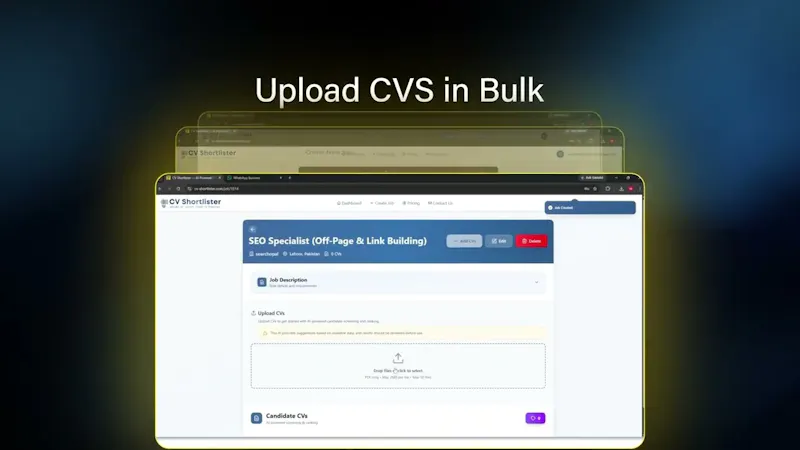 CV Shortlister screenshot 1 (video preview)