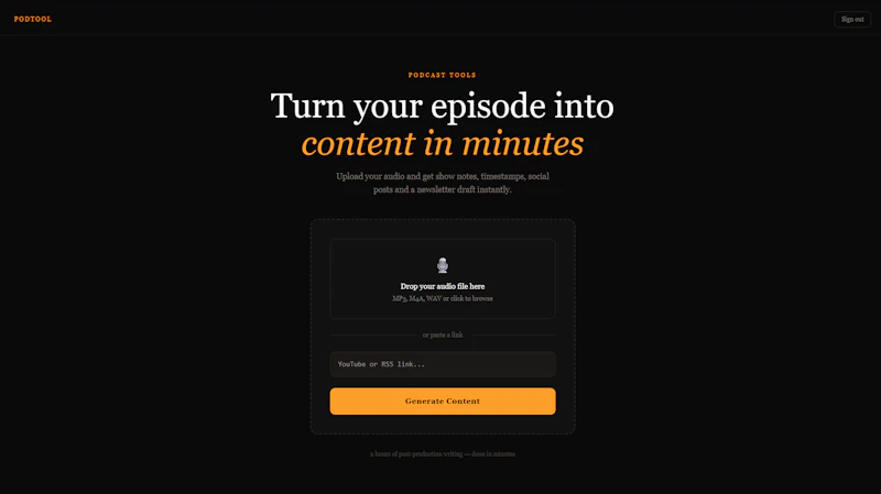 Podtool screenshot 1