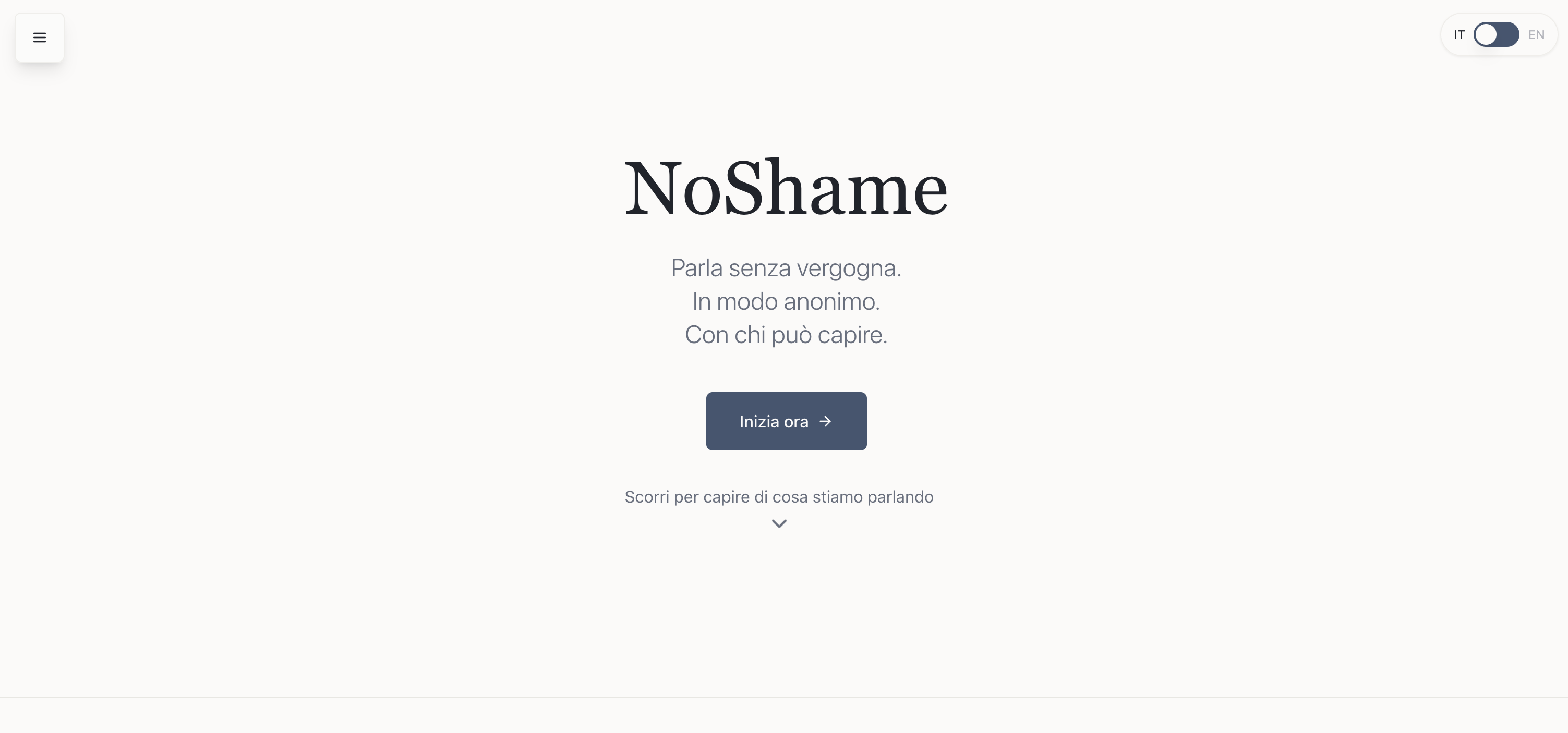 NoShame - Main product screenshot demonstrating key features and user interface