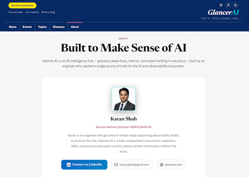GlancerAI.com screenshot 2