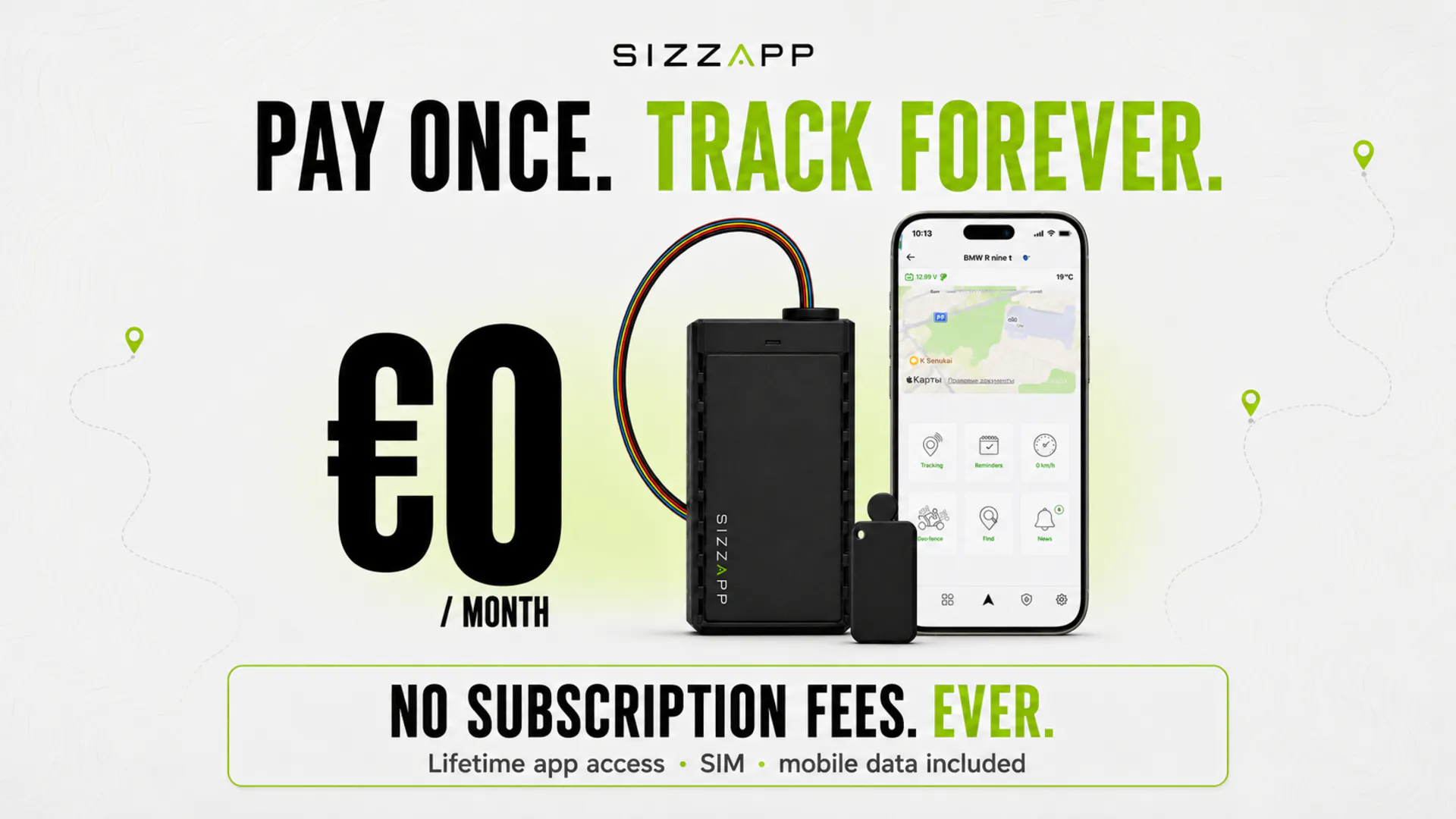 SIZZAPP nova + Smart Key Fob gallery image
