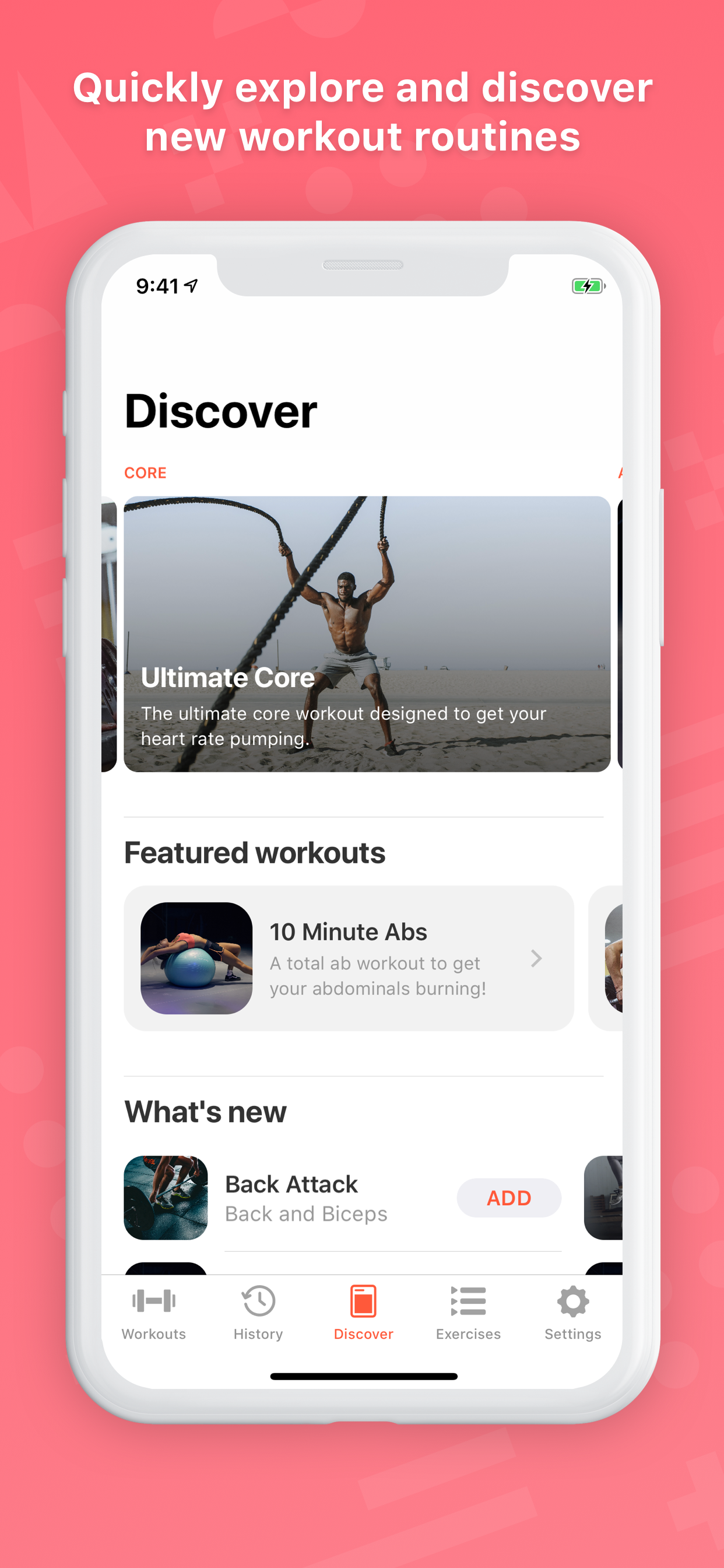 Bolt Just like the App Store, but for free workout