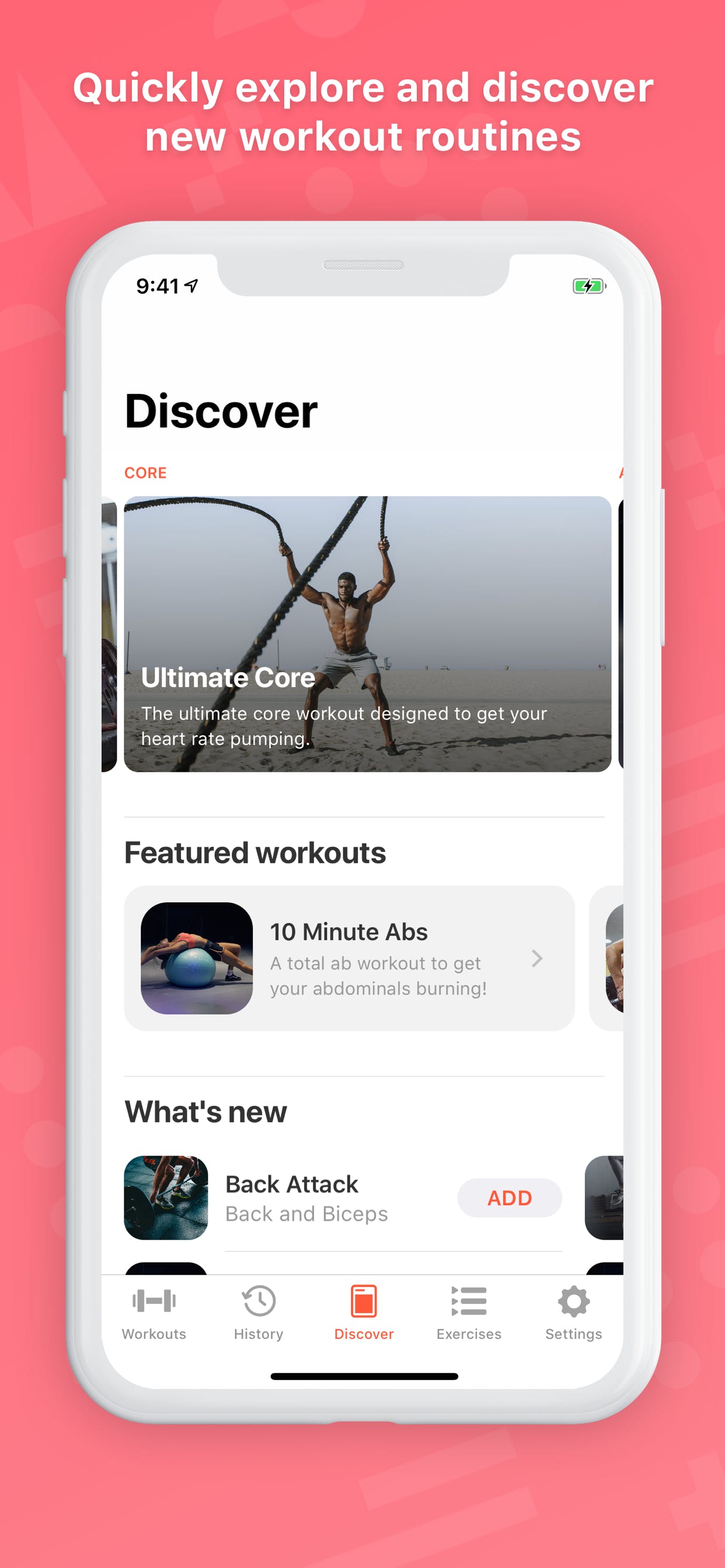 Bolt - workout tracker for iPhone media 1