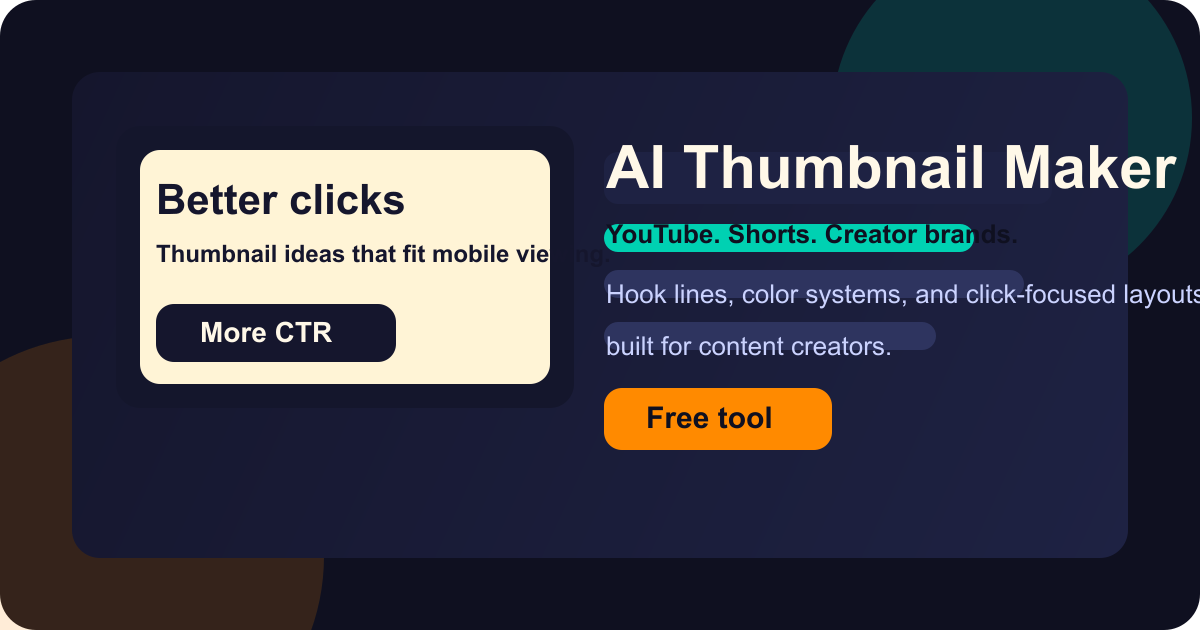 AI Thumbnail Maker by ToolifyGen gallery image