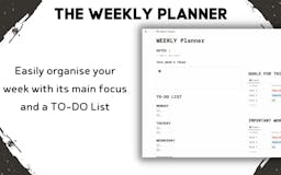The Weekly Planner | Notion Template media 2