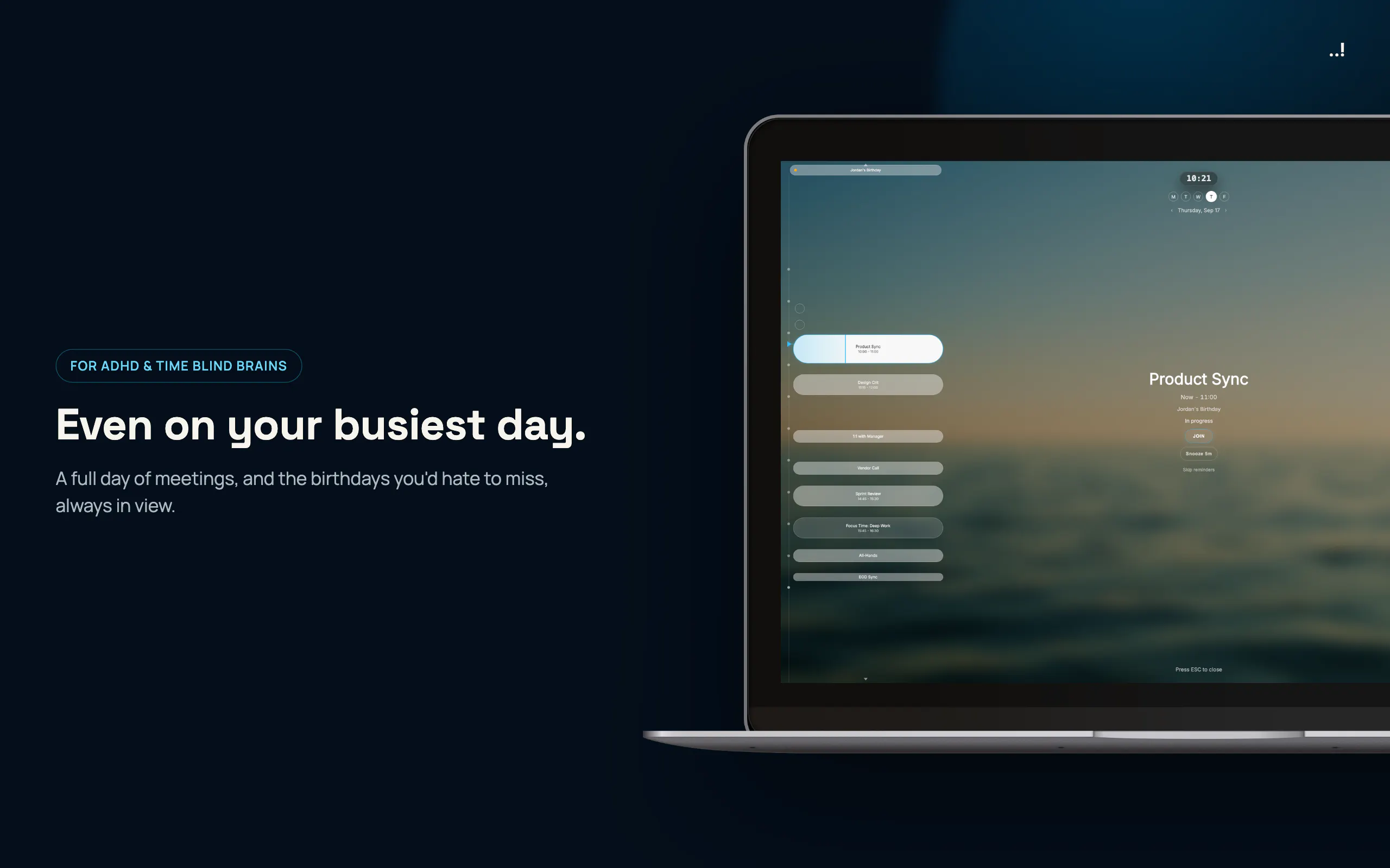 Ahem! Unmissable Meeting Reminders screenshot 3