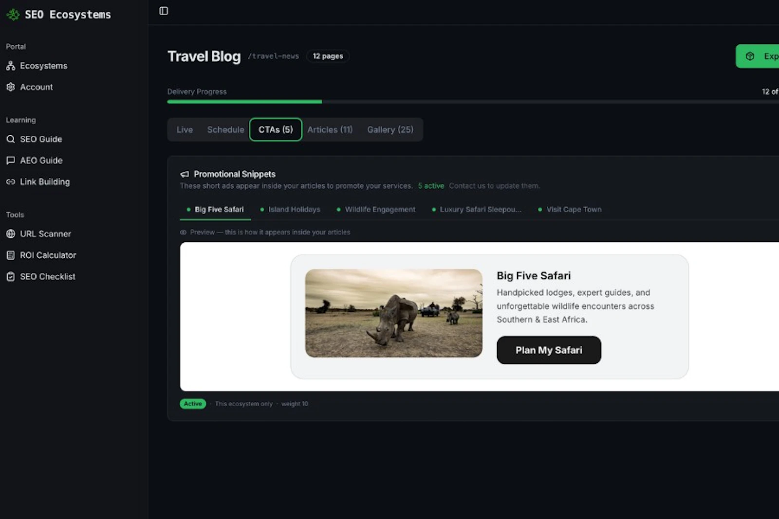 SEO Ecosystems screenshot 6