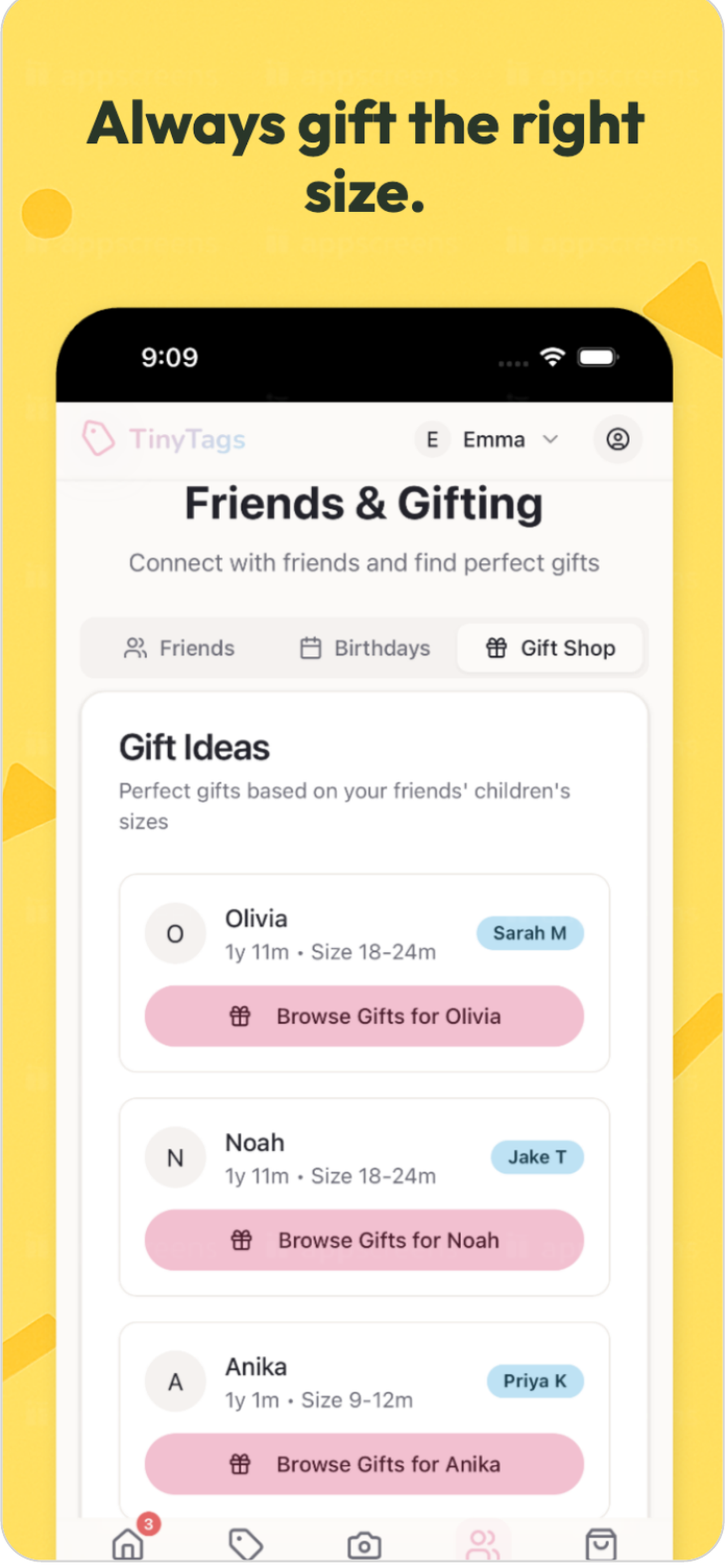 TinyTags: Baby Clothing Gift Tracker gallery image
