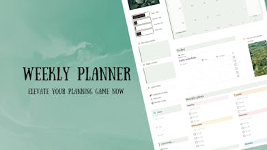 Streamline Your Weekly Agenda - The ultimate solution for anyone seeking to organize their week seamlessly, this Weekly Planner helps you stay on top of your schedule effortlessly.