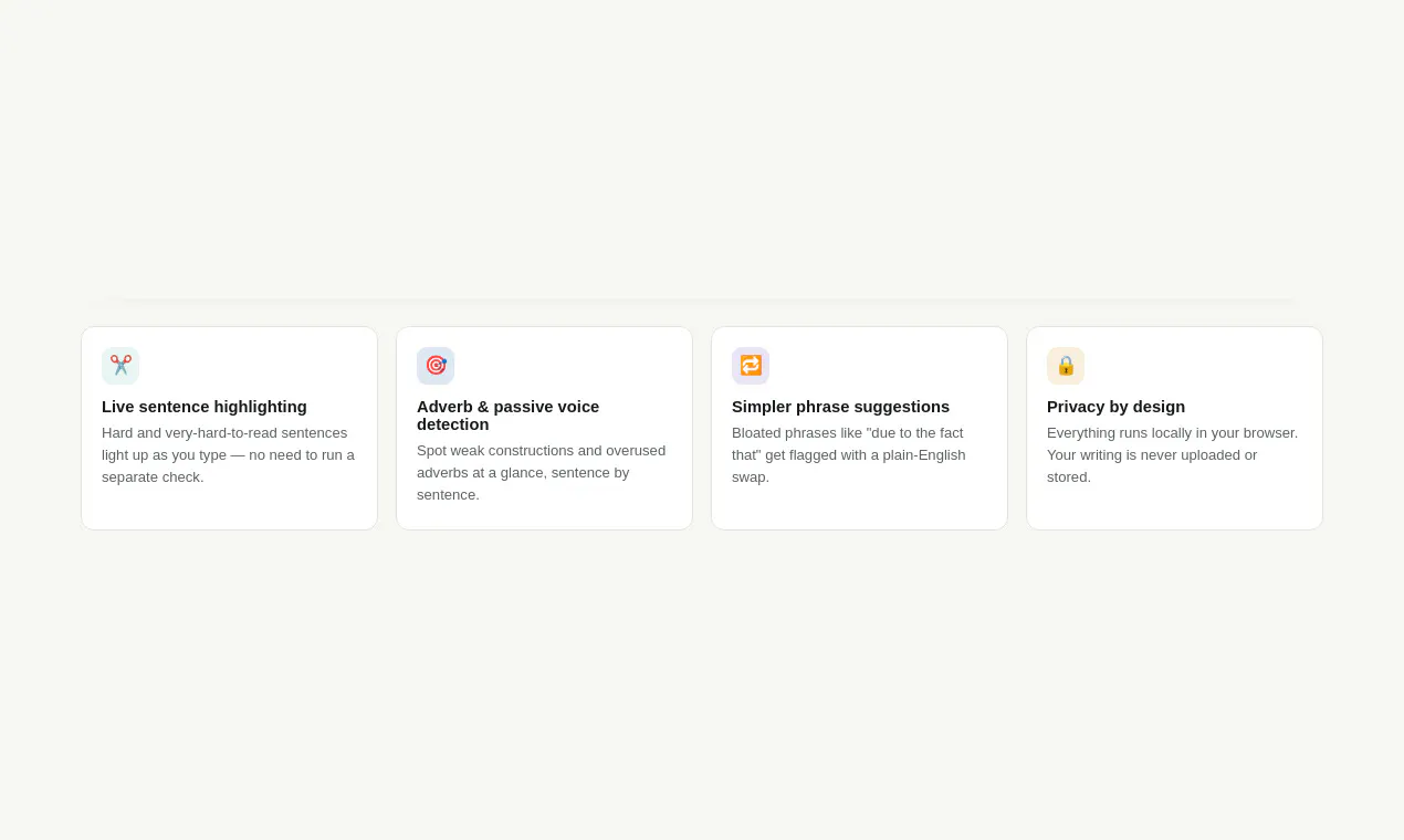 Prune — Writing Clarity Editor gallery image