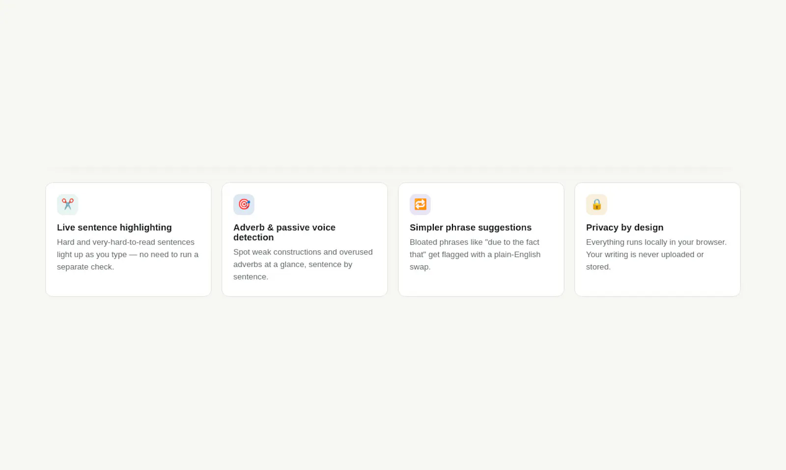 Prune — Writing Clarity Editor screenshot 4