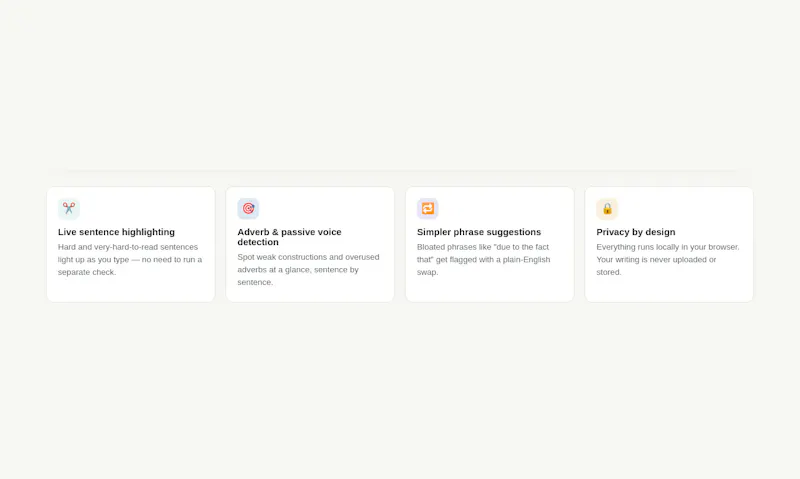 Prune — Writing Clarity Editor screenshot 4