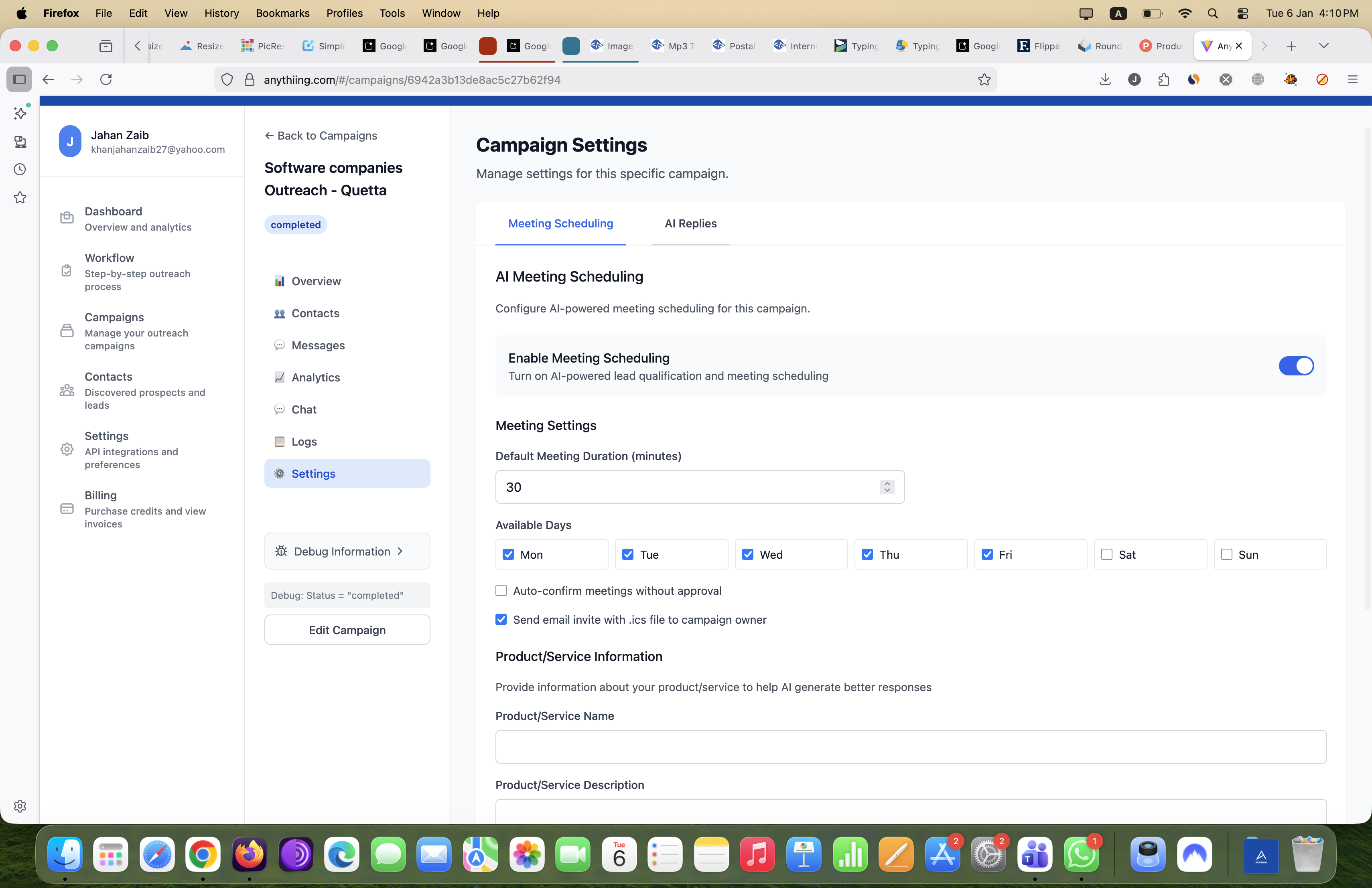 ANYTHIING - Screenshot 3 showing product features and functionality