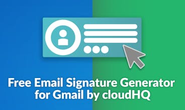 Email Signature Generator by cloudHQ gallery image