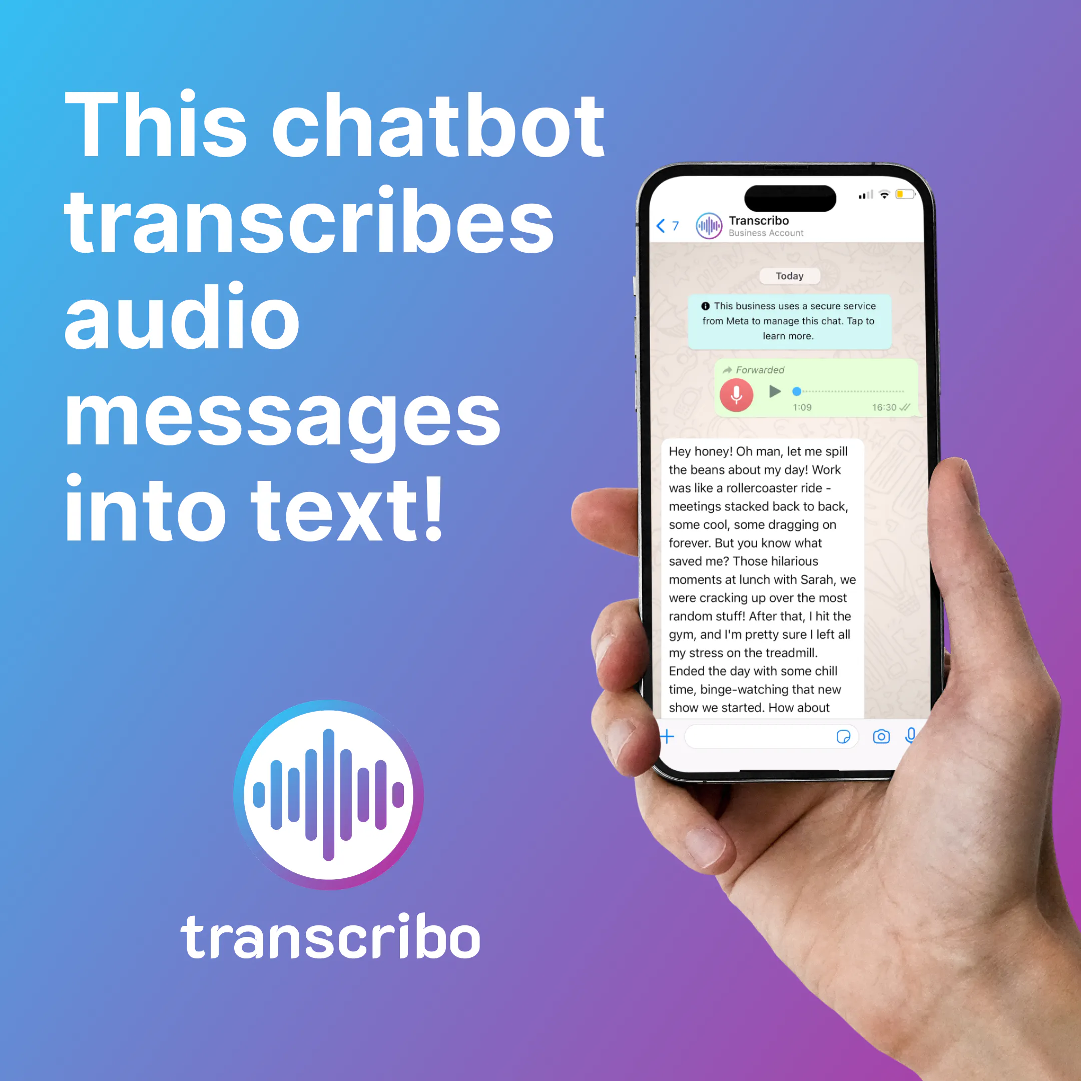 Transcribo - WhatsApp Bot gallery image