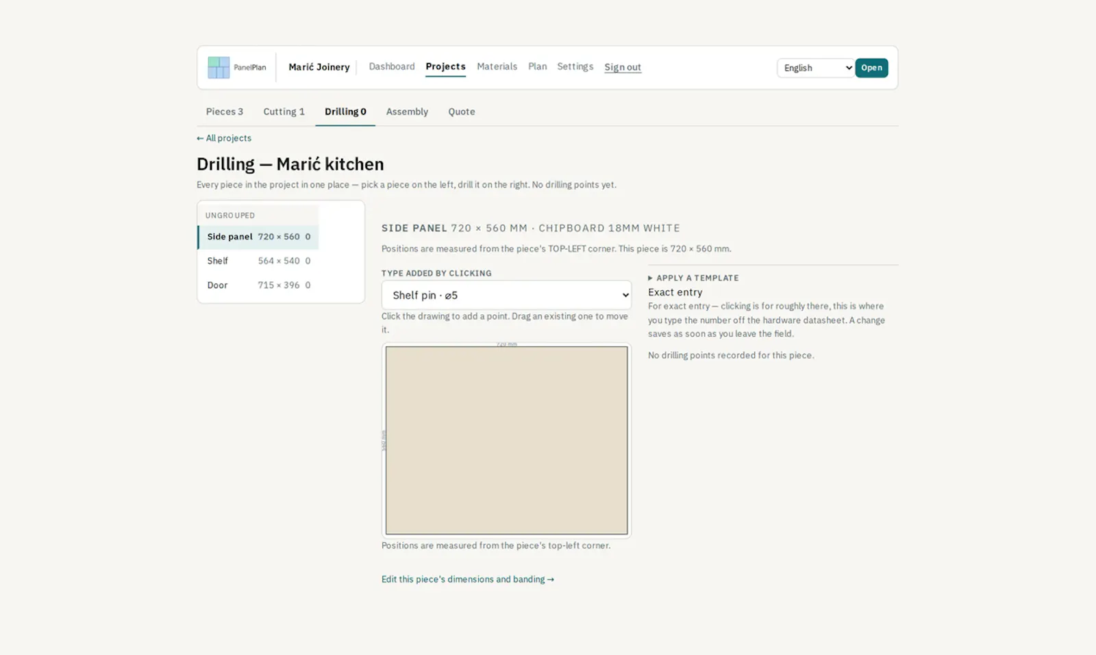 PanelPlan screenshot 2