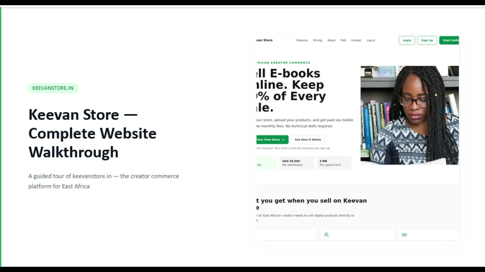 Keevan Store Open To East Africa screenshot 1 (video preview)