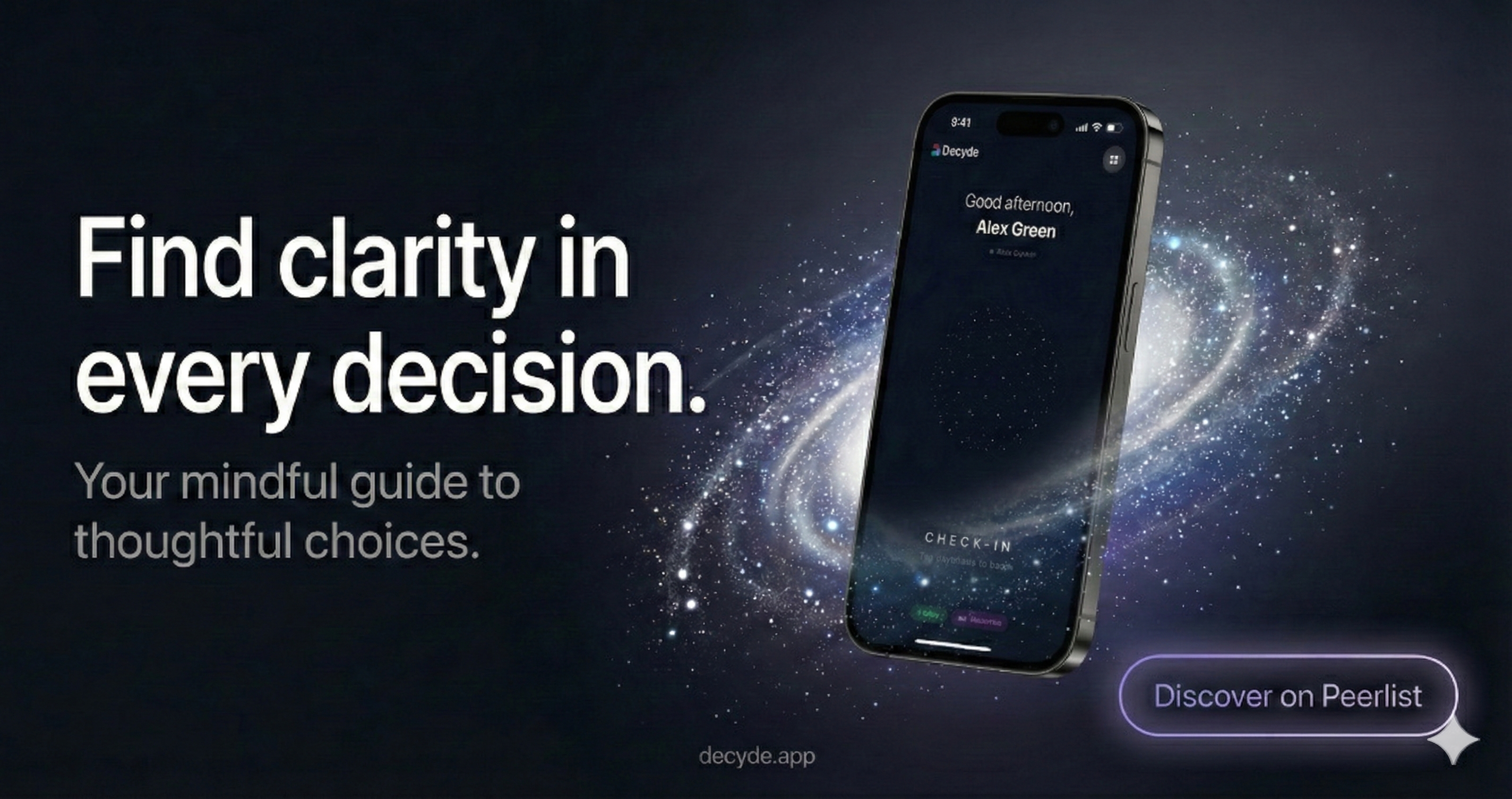 Decyde - Screenshot 2 showing product features and functionality